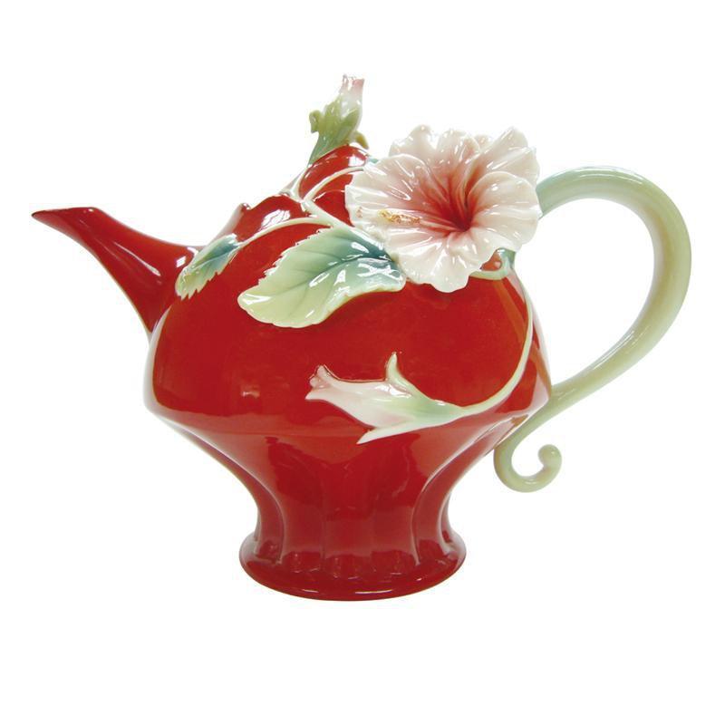 Franz Collection Island Beauty Hibiscus Teapot FZ01428