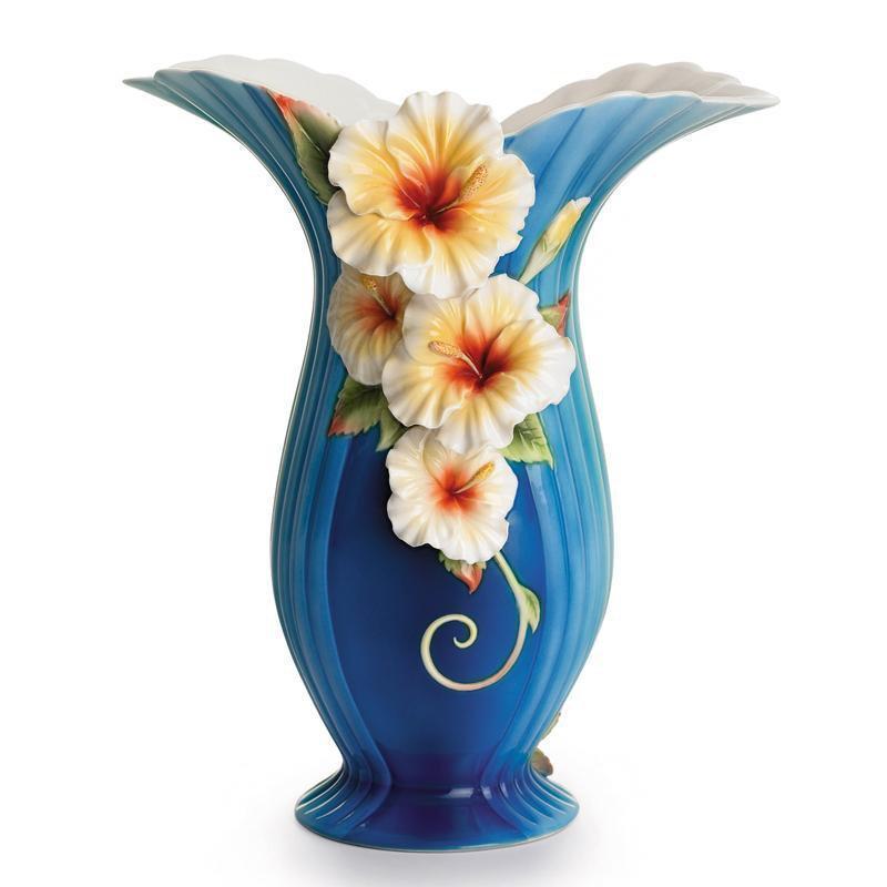 Franz Collection Island Hibiscus Vase FZ01789