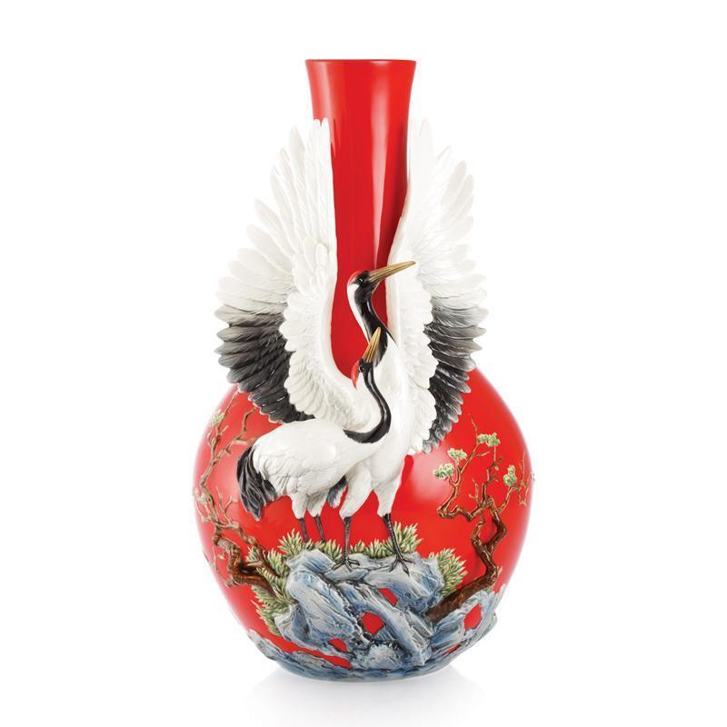 Franz Collection Longevity Crane Large Vase FZ03066