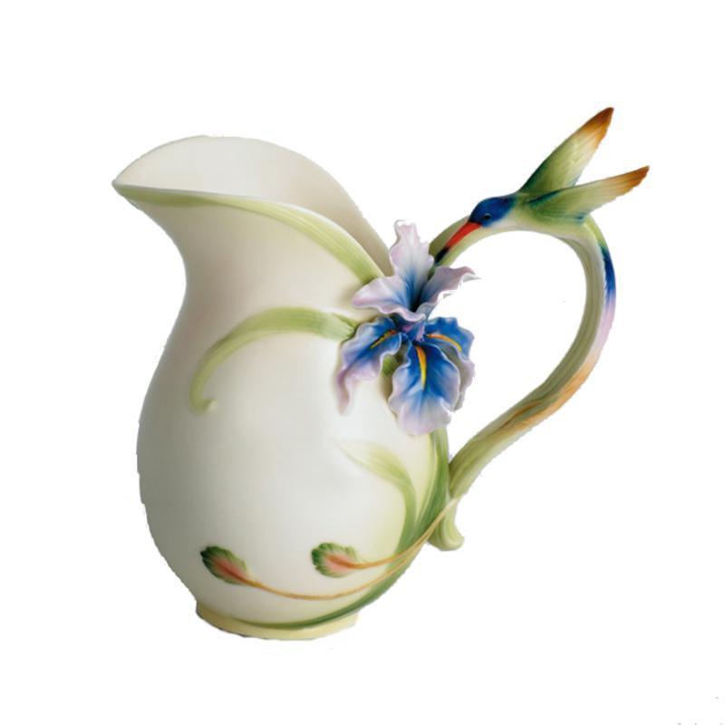Franz Collection Longtail Hummingbird Pitcher Vase FZ00712