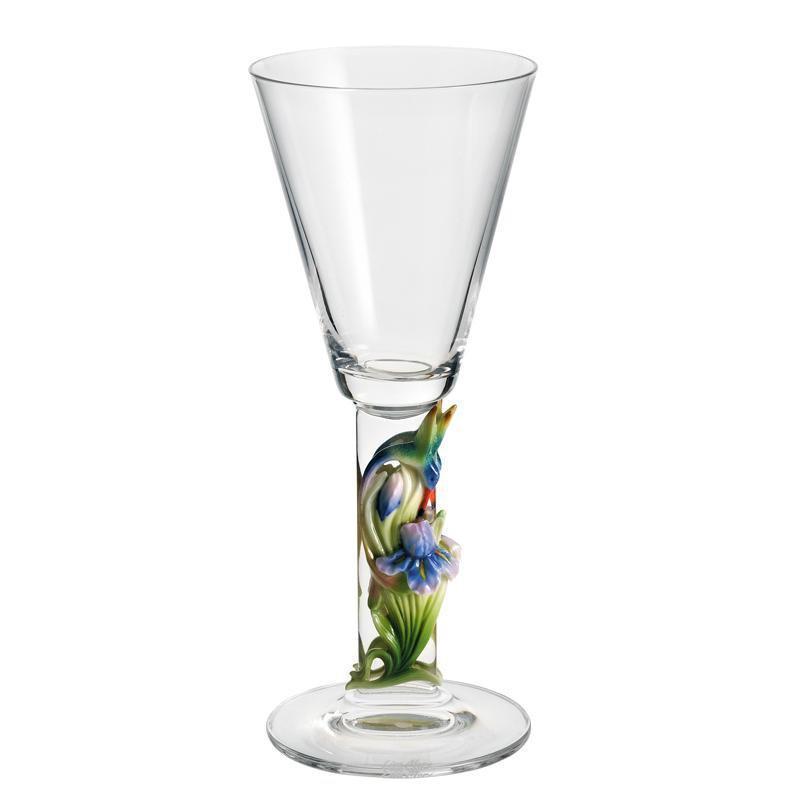 Franz Collection Longtail Hummingbird White Wine Glass FZ00812