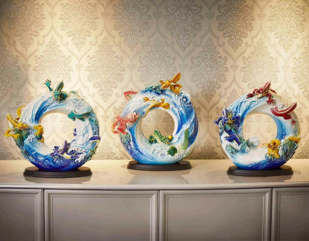 Franz Collection Nine Dragons Figurine Set FZ03627