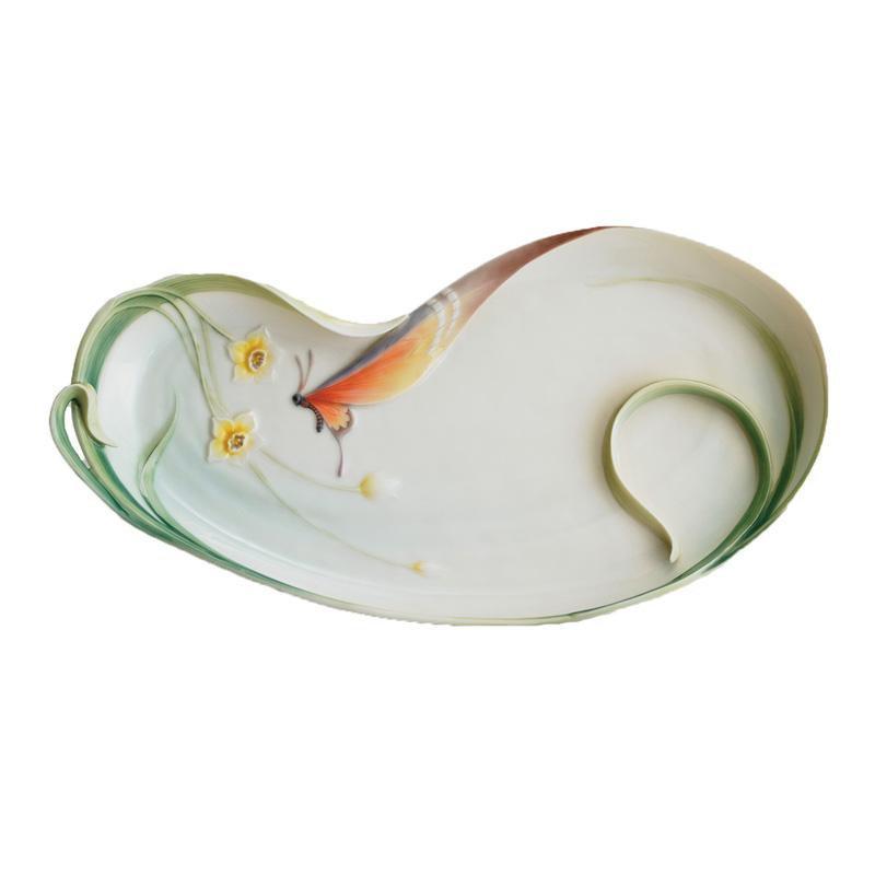 Franz Collection Papillon Butterfly Large Plate FZ00659
