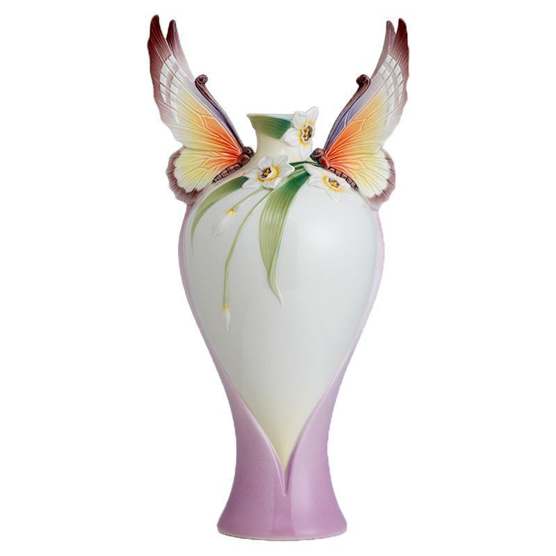 Franz Collection Papillon Butterfly Large Vase FZ02724