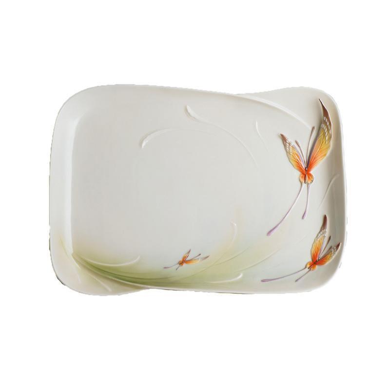 Franz Collection Papillon Butterfly Plate FZ00966
