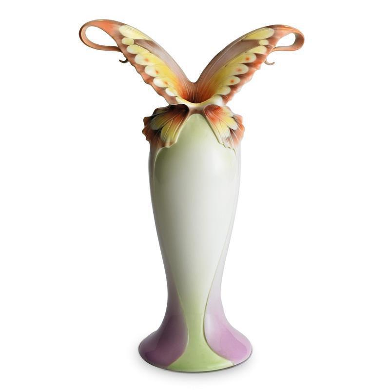 Franz Collection Papillon Butterfly Spread Wing Vase XP1692