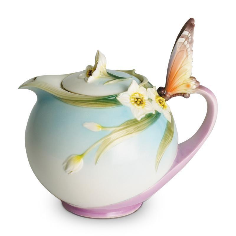 Franz Collection Papillon Butterfly Teapot XP1878