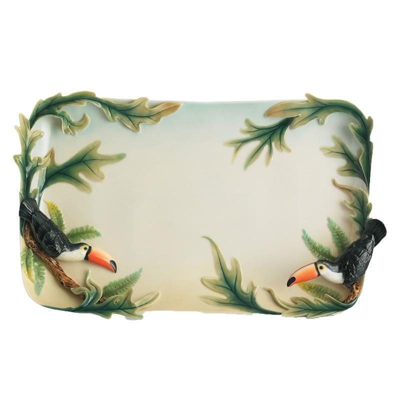 Franz Collection Paradise Calls Toucan Large Tray FZ01261