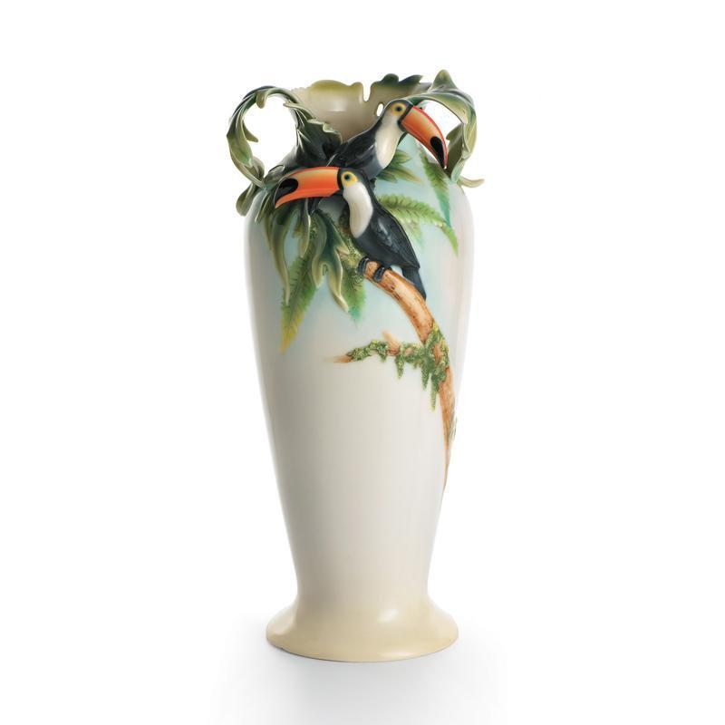 Franz Collection Paradise Calls Toucan Large Vase FZ00347