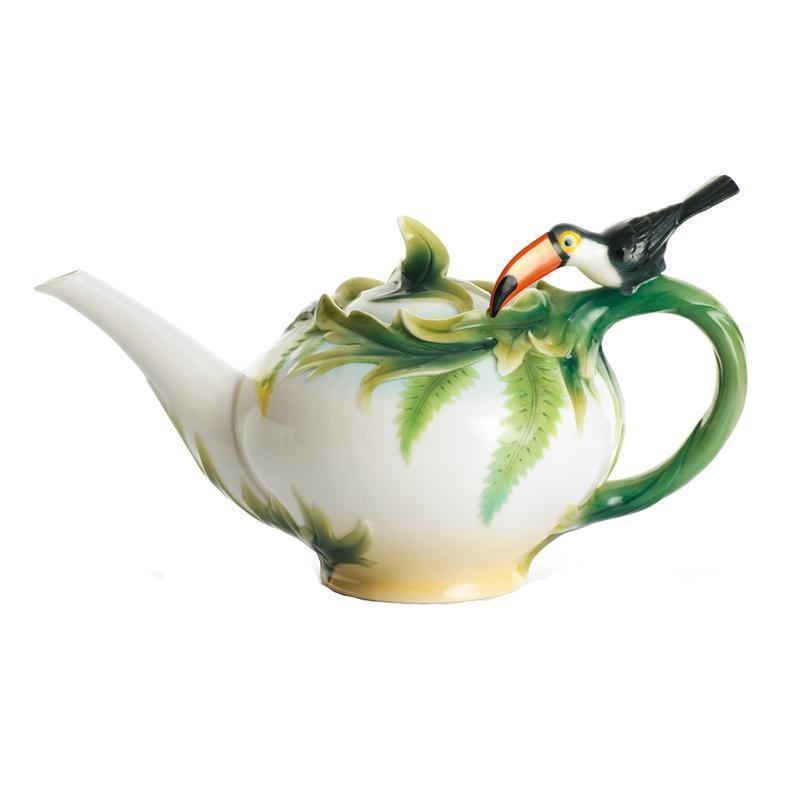 Franz Collection Paradise Calls Toucan Teapot FZ00346