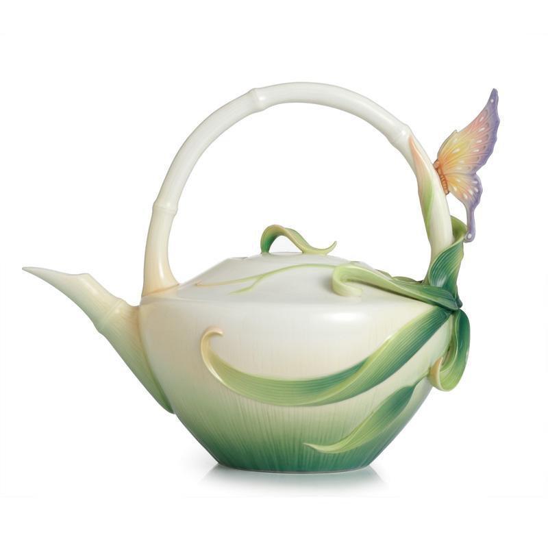 Franz Collection Peace & Harmony Bamboo Porcelain Teapot FZ02122