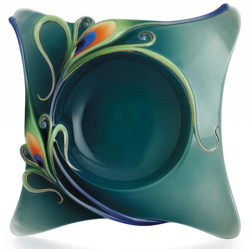 Franz Collection Peacock Splendor Small Dish FZ01644