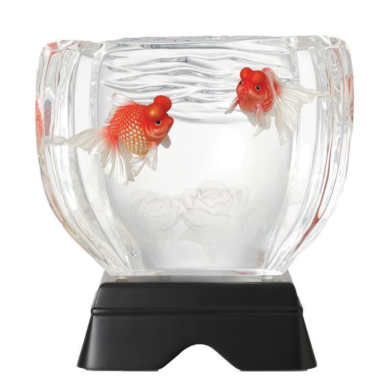 Franz Collection Pearl Scale Goldfish Lucite Figurine FL00093