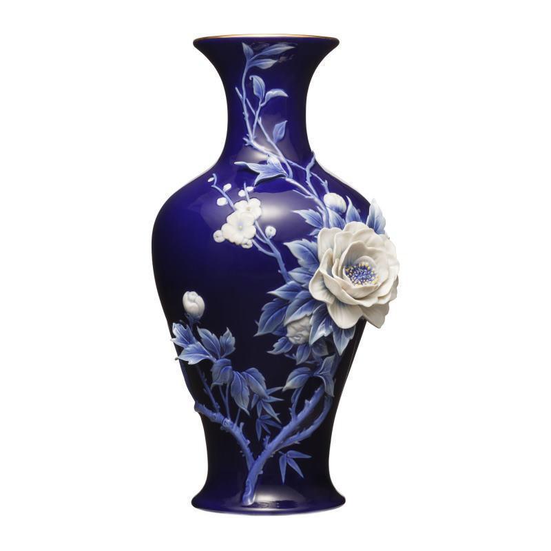 Franz Collection Peony & Plum Blossom Vase FZ03642