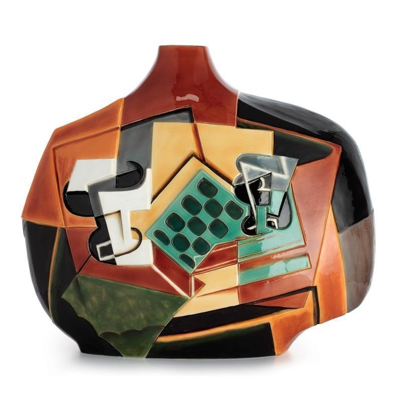Franz Collection Philadelphia Museum Art Chess Teacup & Saucer Vase FZ02531