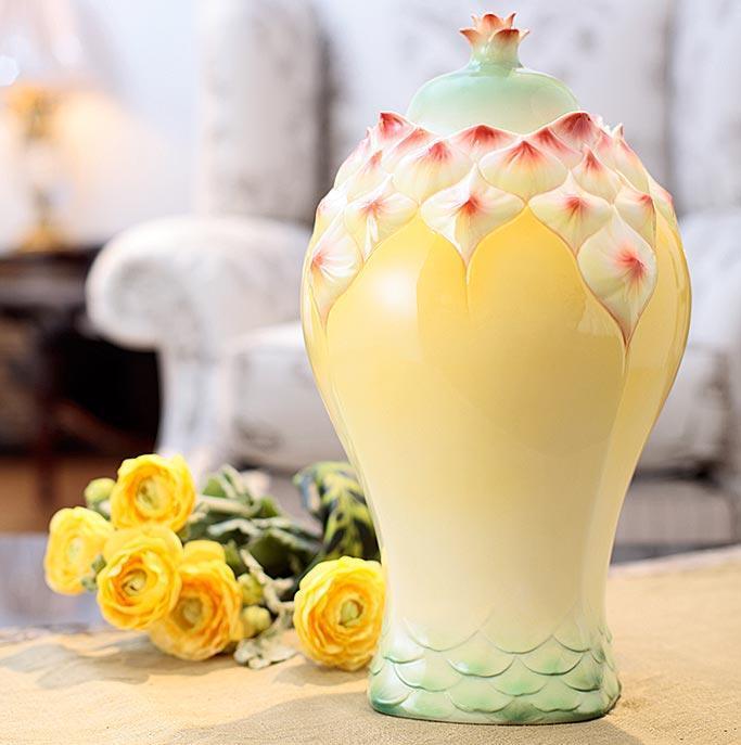 artificial plant in pineapple vase Franz Collection Pineapple Vase FZ02856 – Biggs Ltd