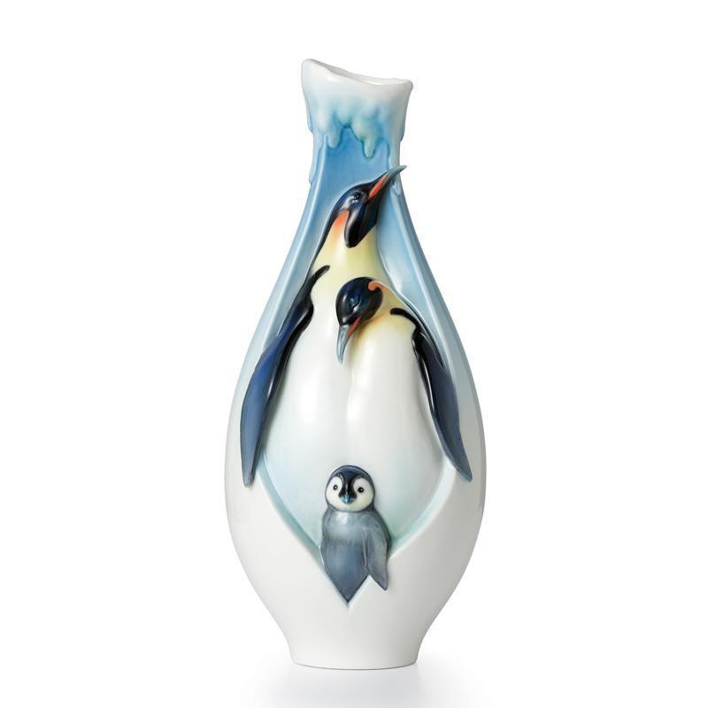 Franz Collection Playful Penguins Mid Vase FZ02119