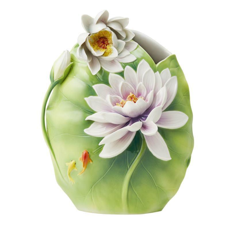 Lotus Cup Saucer Spoon Set | Franz Collection | Porcelain