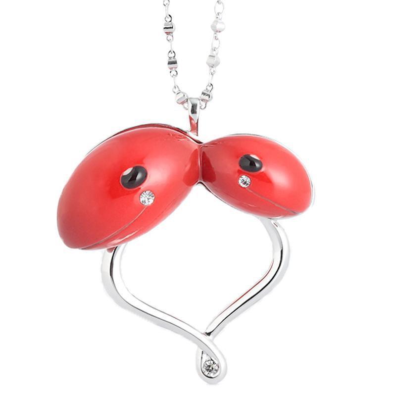 Franz Collection Red Sprout Snake Necklace FJ00291
