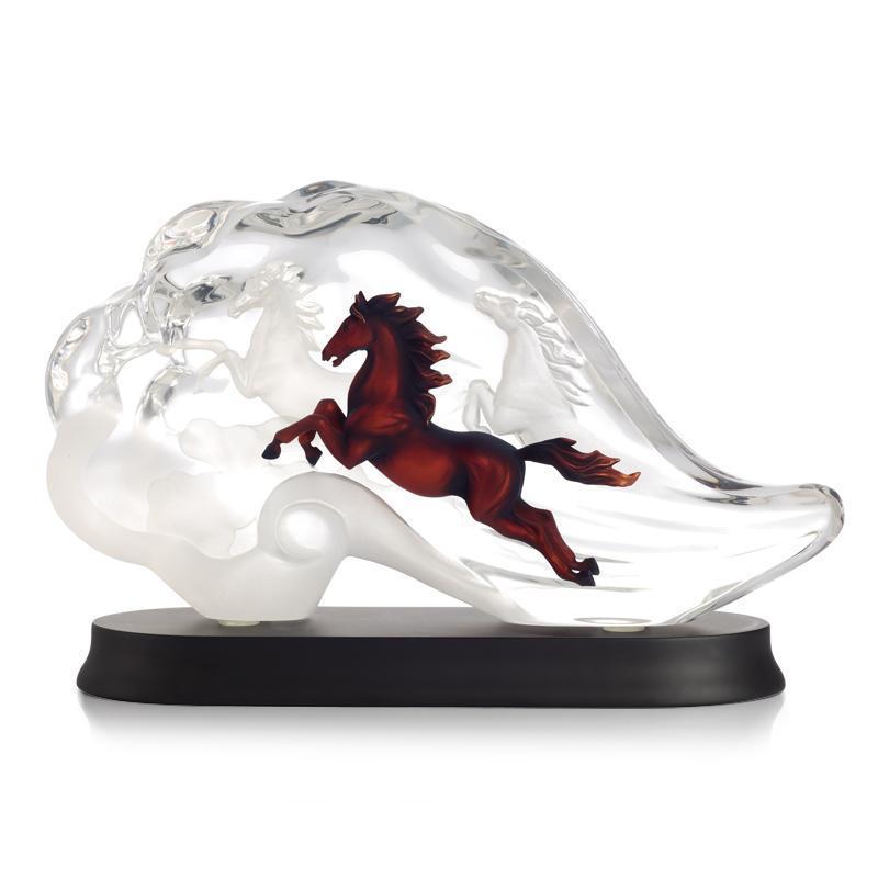Franz Collection Rising To The Top Horses Lucite Figurine FL00137