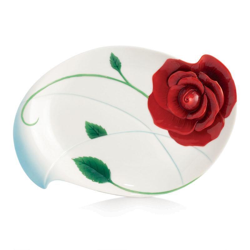 Franz Collection Romance Of The Rose Dessert Plate FZ02660