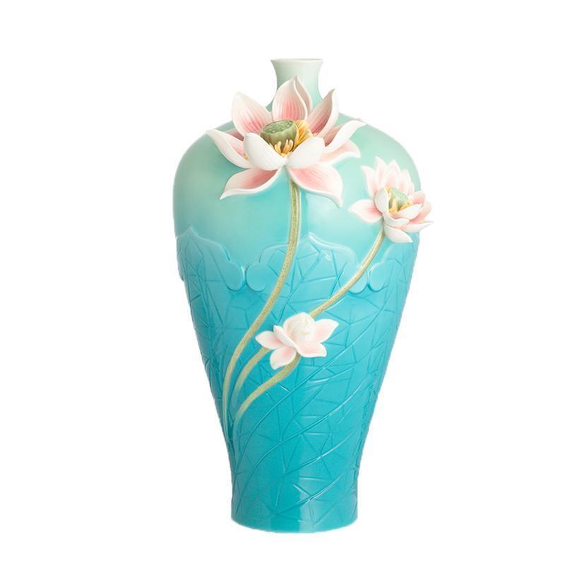 Franz Collection Ruyi And Lotus Vase FZ02813