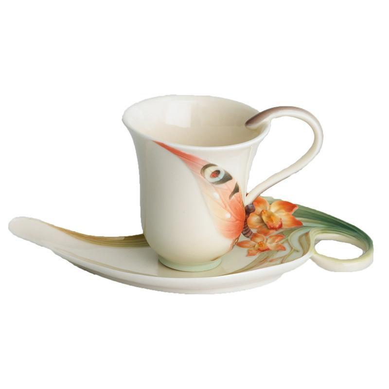 Franz Collection Sahara Butterfly Cup & Saucer FZ00881