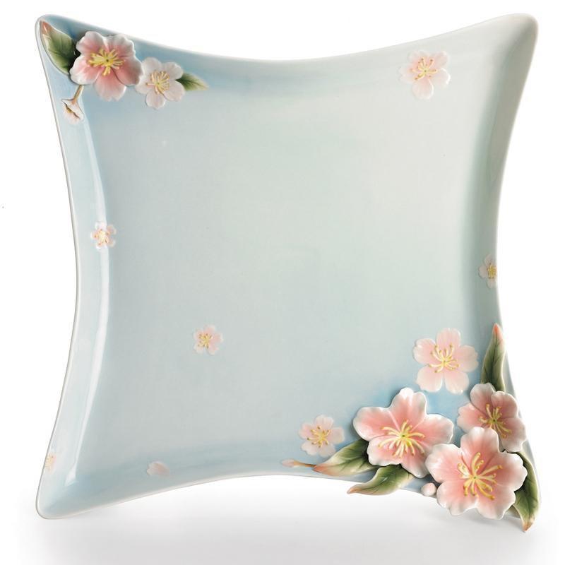 Franz Collection Sakura Square Plate FZ01584