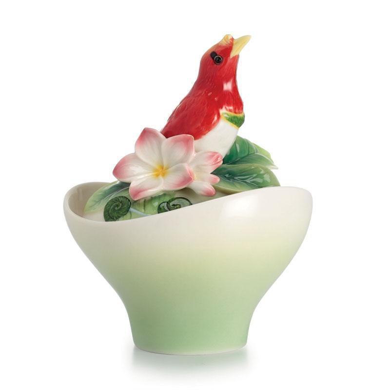 Franz Collection Shangri La Bird Of Paradise Flower Sugar Jar FZ02420