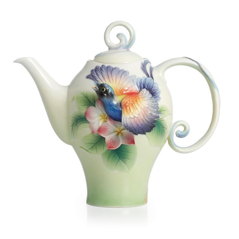 Franz Collection Shangri La Bird Of Paradise Teapot FZ02389