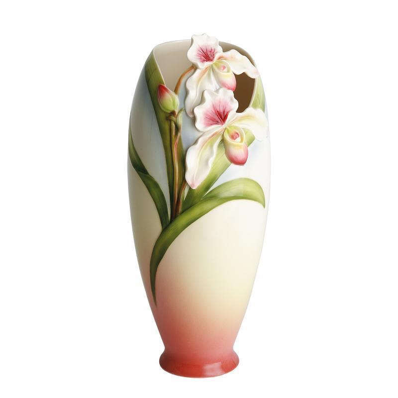 Franz Collection Slipper Orchid Vase FZ00273