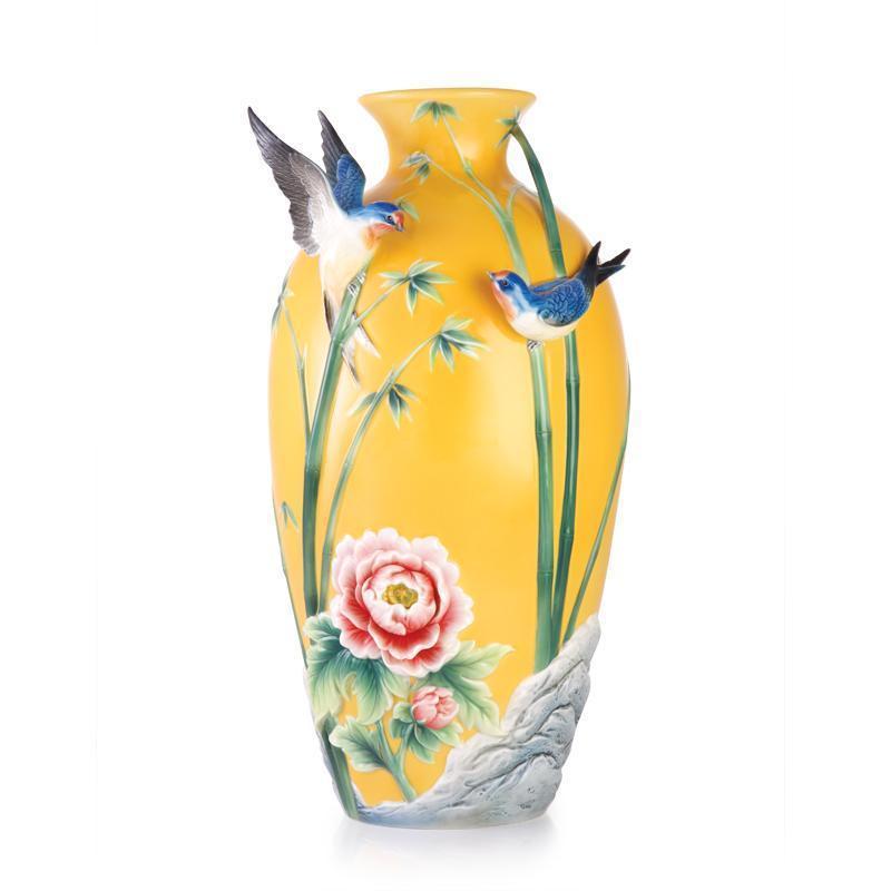 Franz Collection Swallows Vase FZ03257