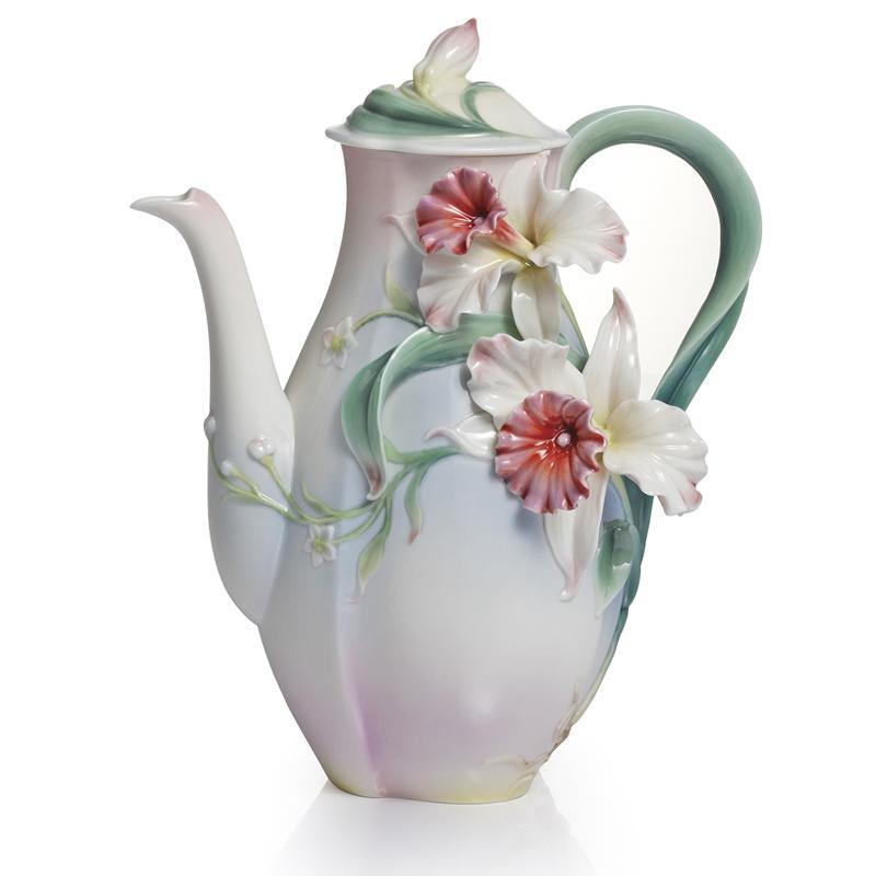 Franz Collection Tea For Two Orchid Teapot FZ01966