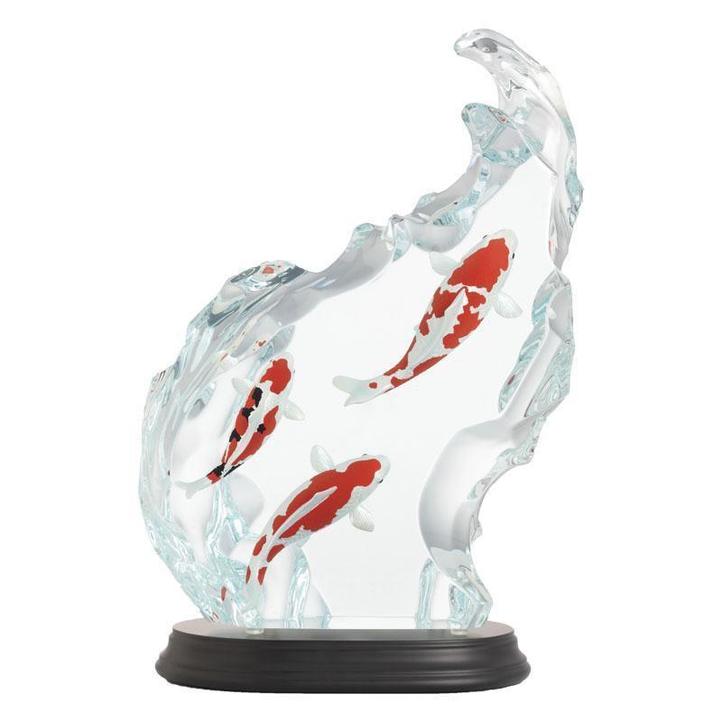 Franz Collection Three Carps Lucite Figurine FL00109