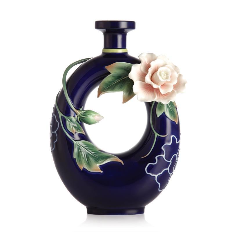 Franz Collection Tranquility Cotton Rose Vase FZ02888