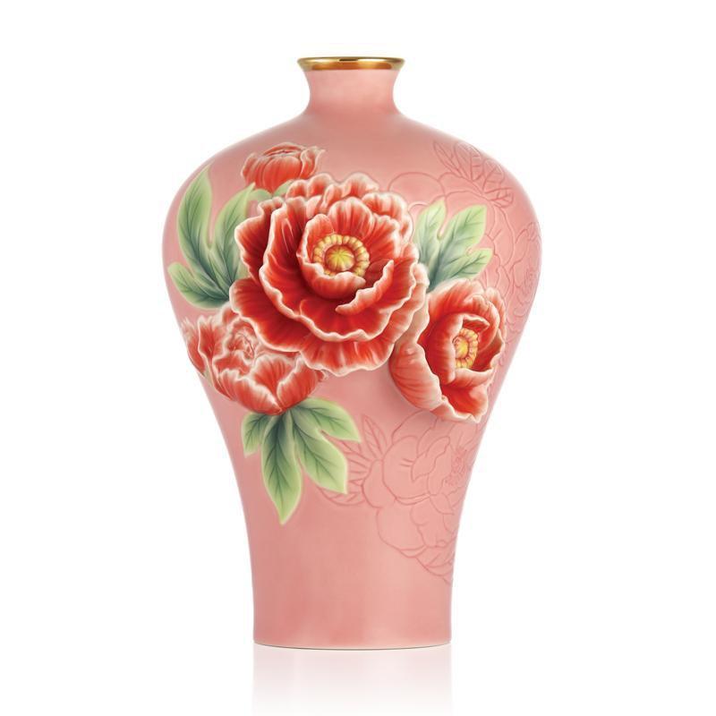 Franz Collection Treasure Peony Vase FZ03240