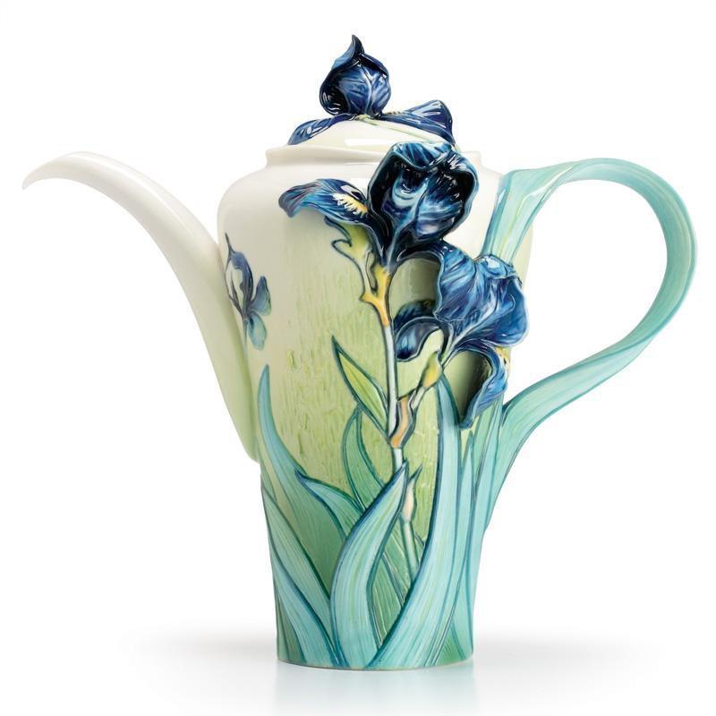 Franz Collection Van Gogh Iris Flower Teapot FZ02567