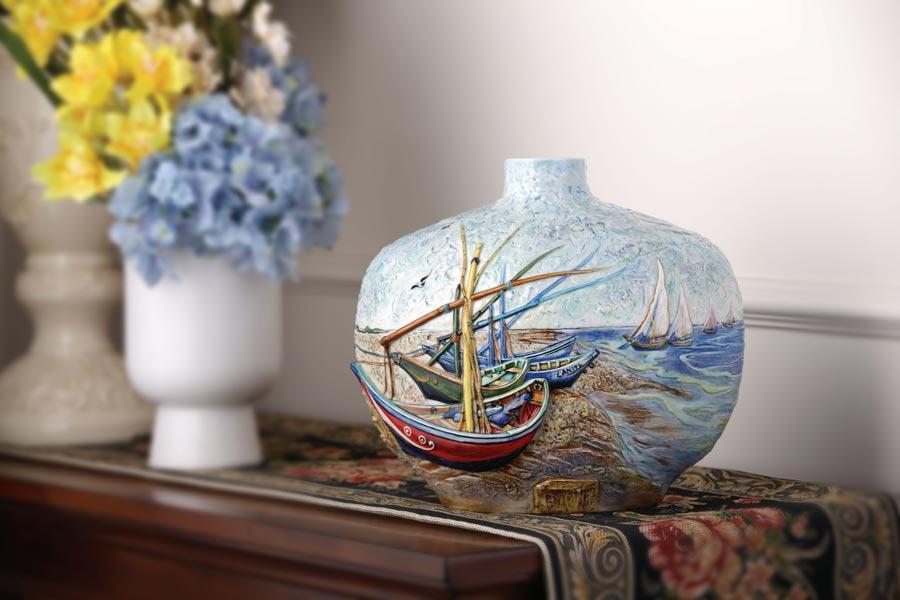 Franz Collection Van Gogh Sailing Vase FZ03289