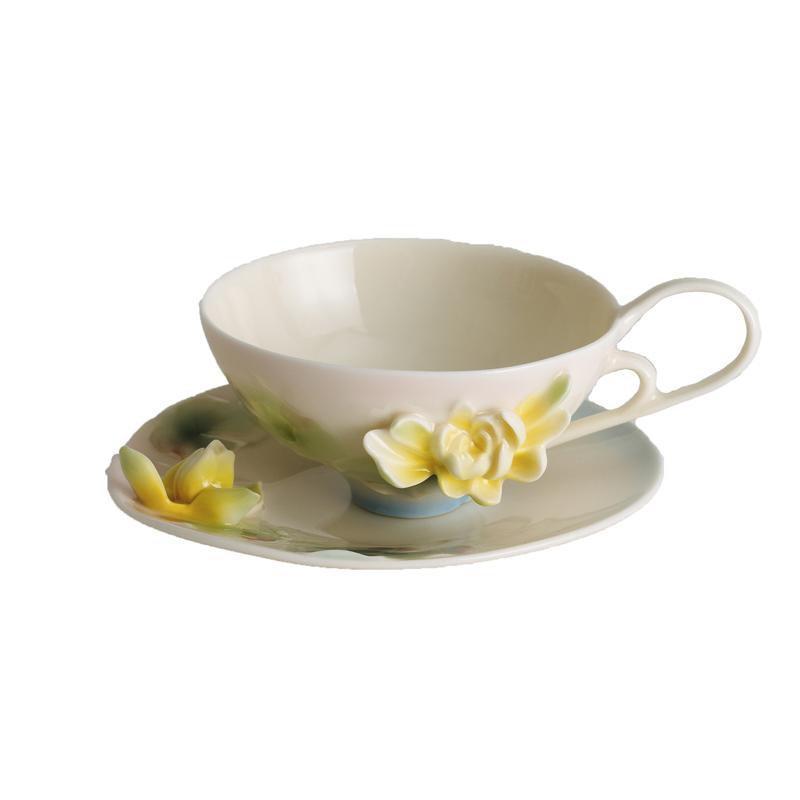 Franz Collection Water Lily Cup & Saucer FZ00774