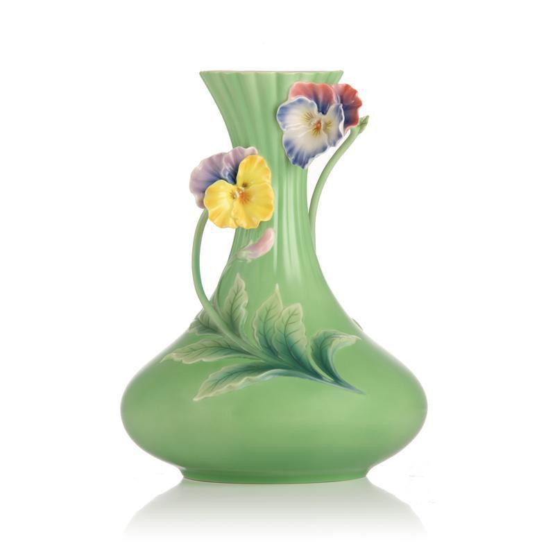 Franz Collection When Happiness Knocks On The Door Pansy Vase FZ03183