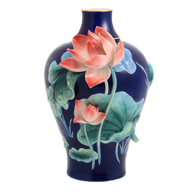 Franz Collection Years Of Peace Lotus Vase FZ02931