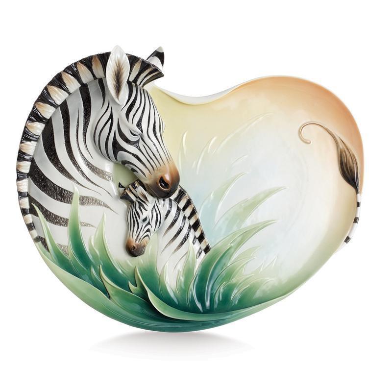 Franz Collection Zebra Ornamental Platter FZ02348