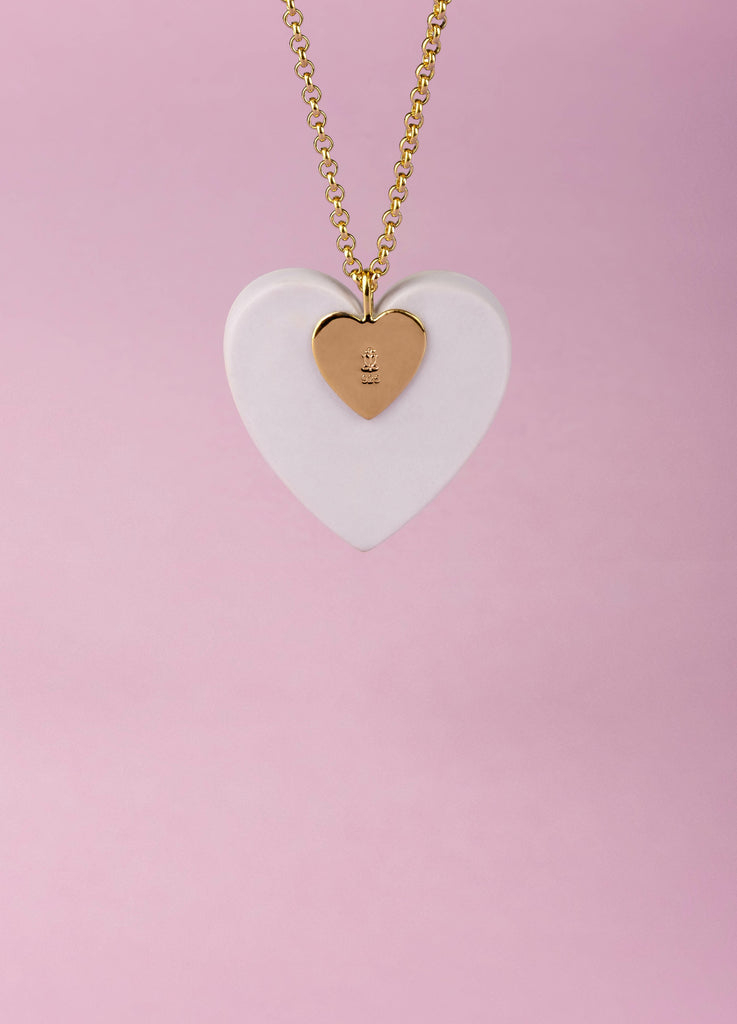 Lladro Hearts Pendant Violet & Red 01010270