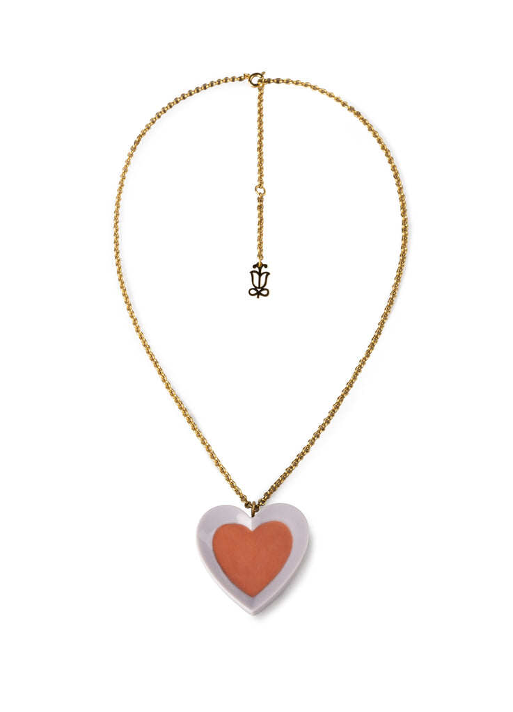 Lladro Hearts Pendant Violet & Red 01010270
