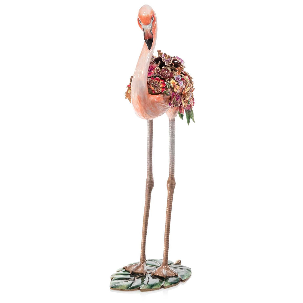 Jay Strongwater Floral Flamingo Figurine SDH1958 456