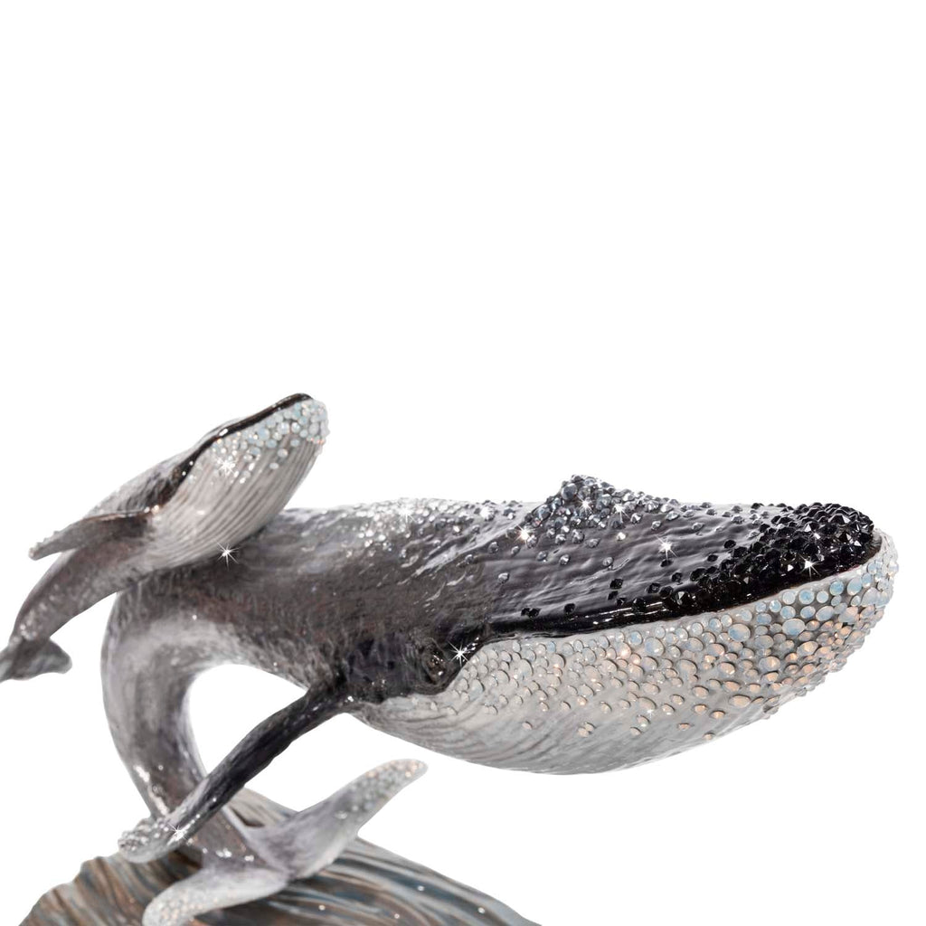 Jay Strongwater Fin Whale and Calf Figurine SDH2560 480