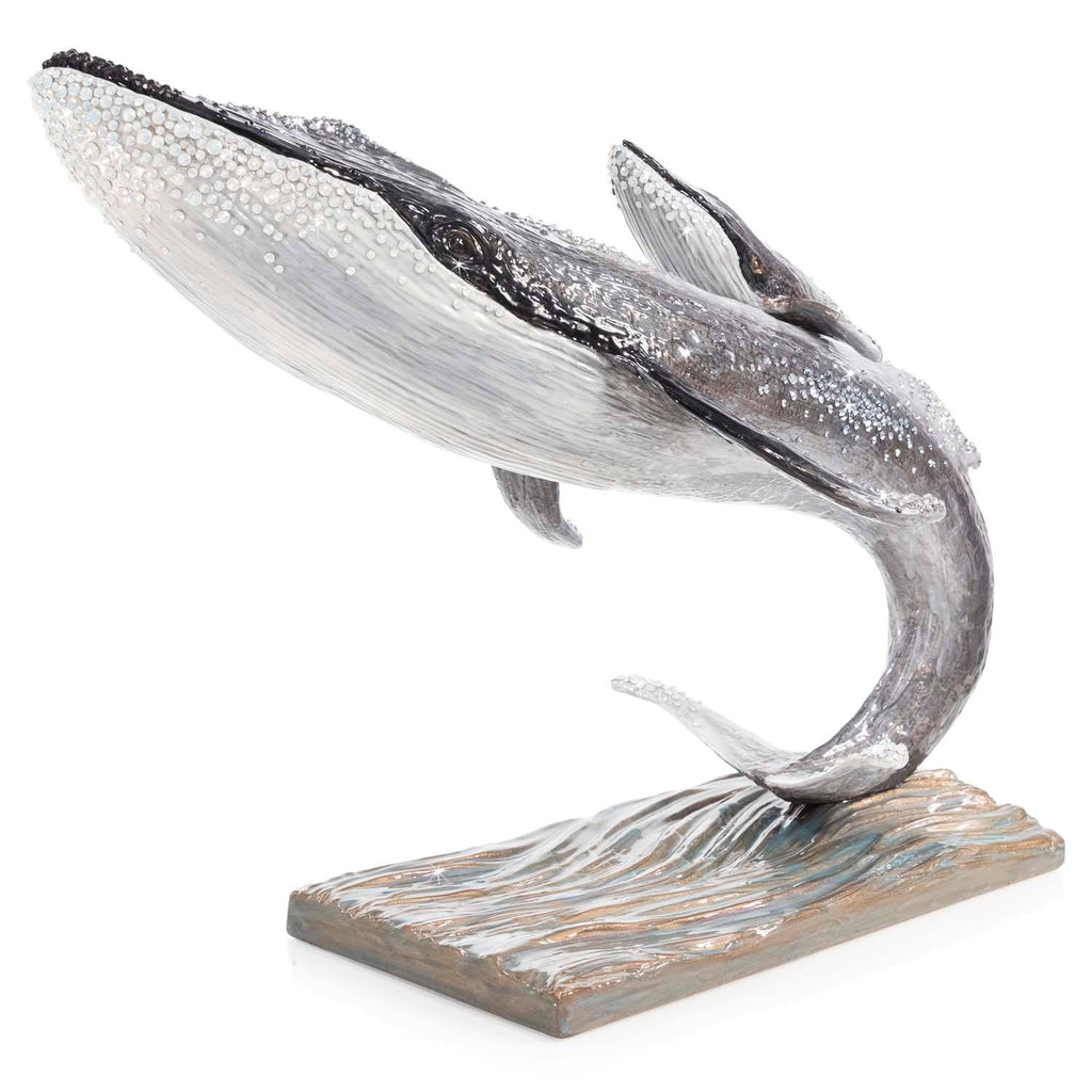 Jay Strongwater Fin Whale and Calf Figurine SDH2560 480