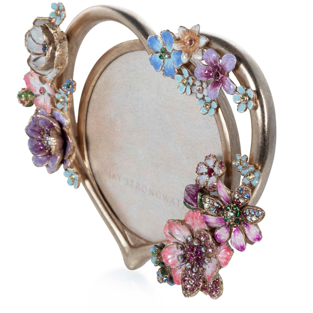 Jay Strongwater Prem Round Bouquet Heart Frame SPF5885 256 