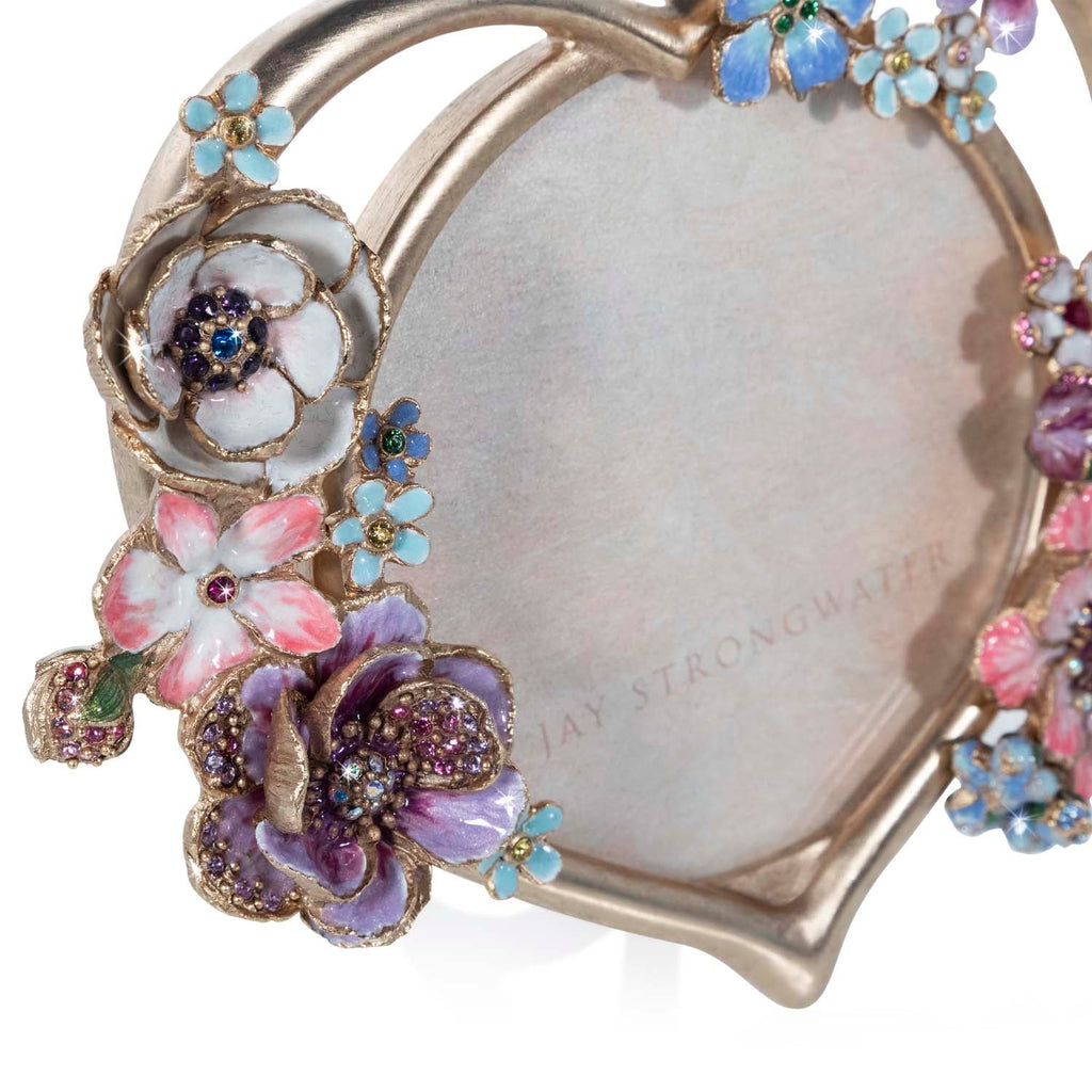 Jay Strongwater Prem Round Bouquet Heart Frame SPF5885 256 