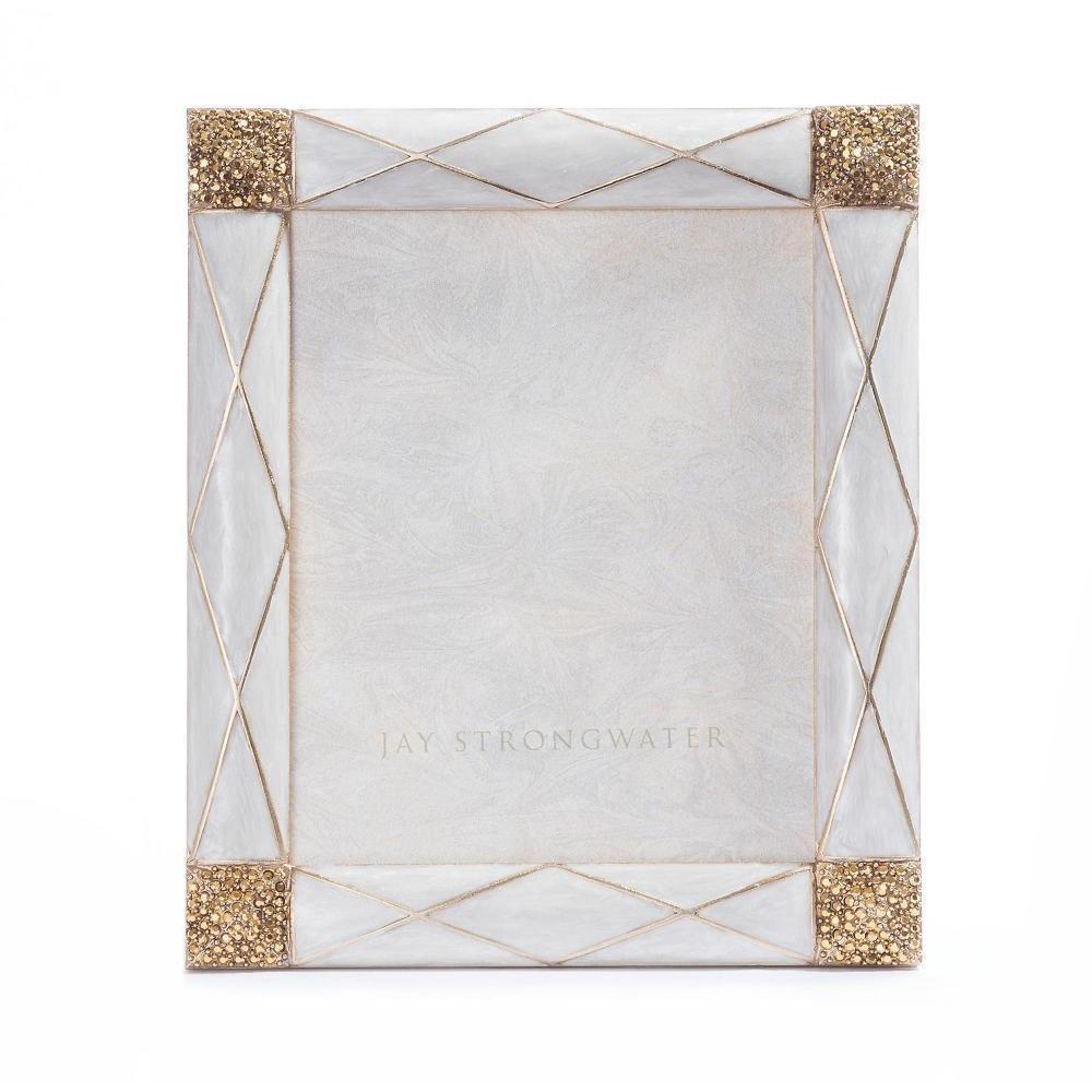 Jay Strongwater Alex Argyle 3" x 4" Frame Golden SPF5829-232